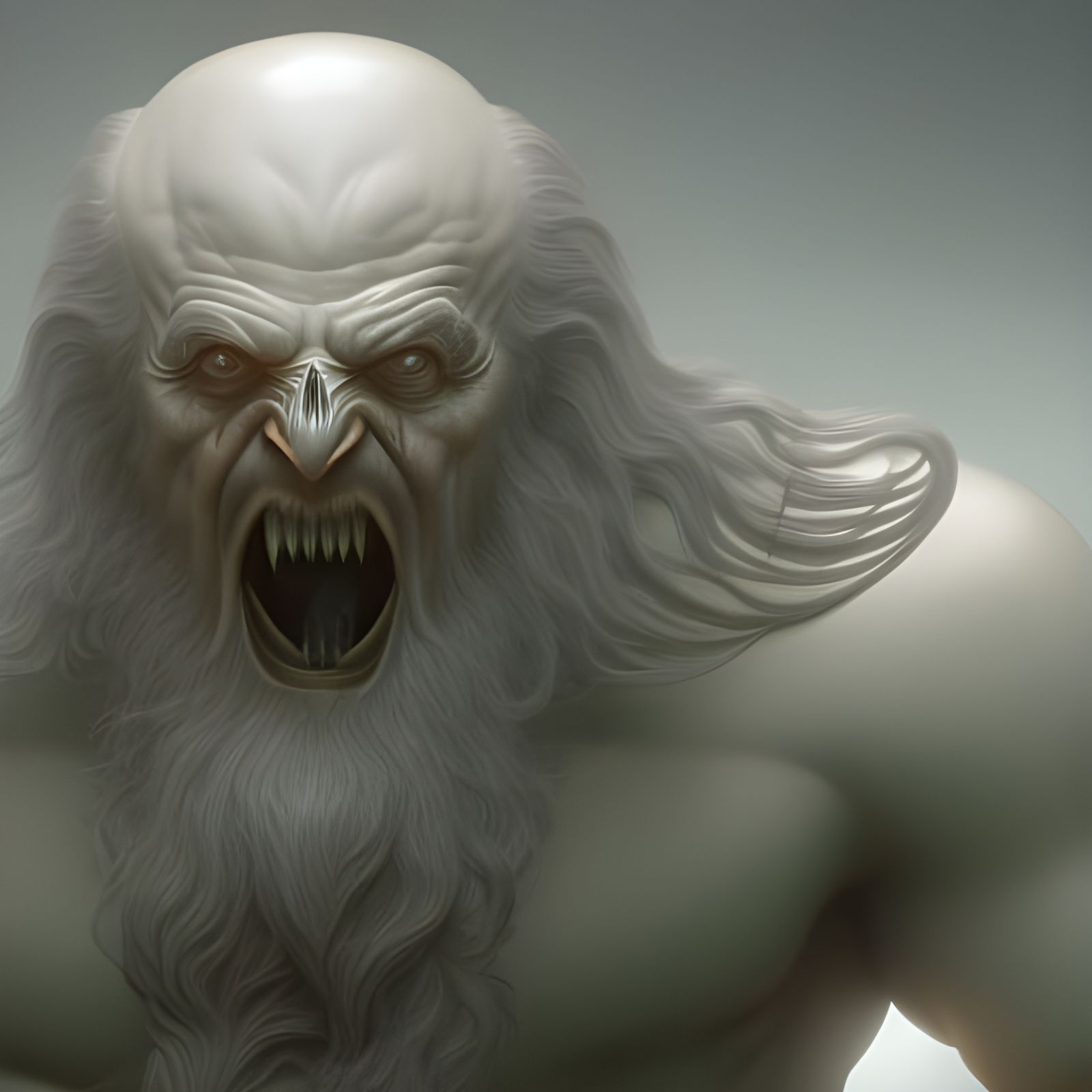 Hyper Detailed God of Despair: Digital Art