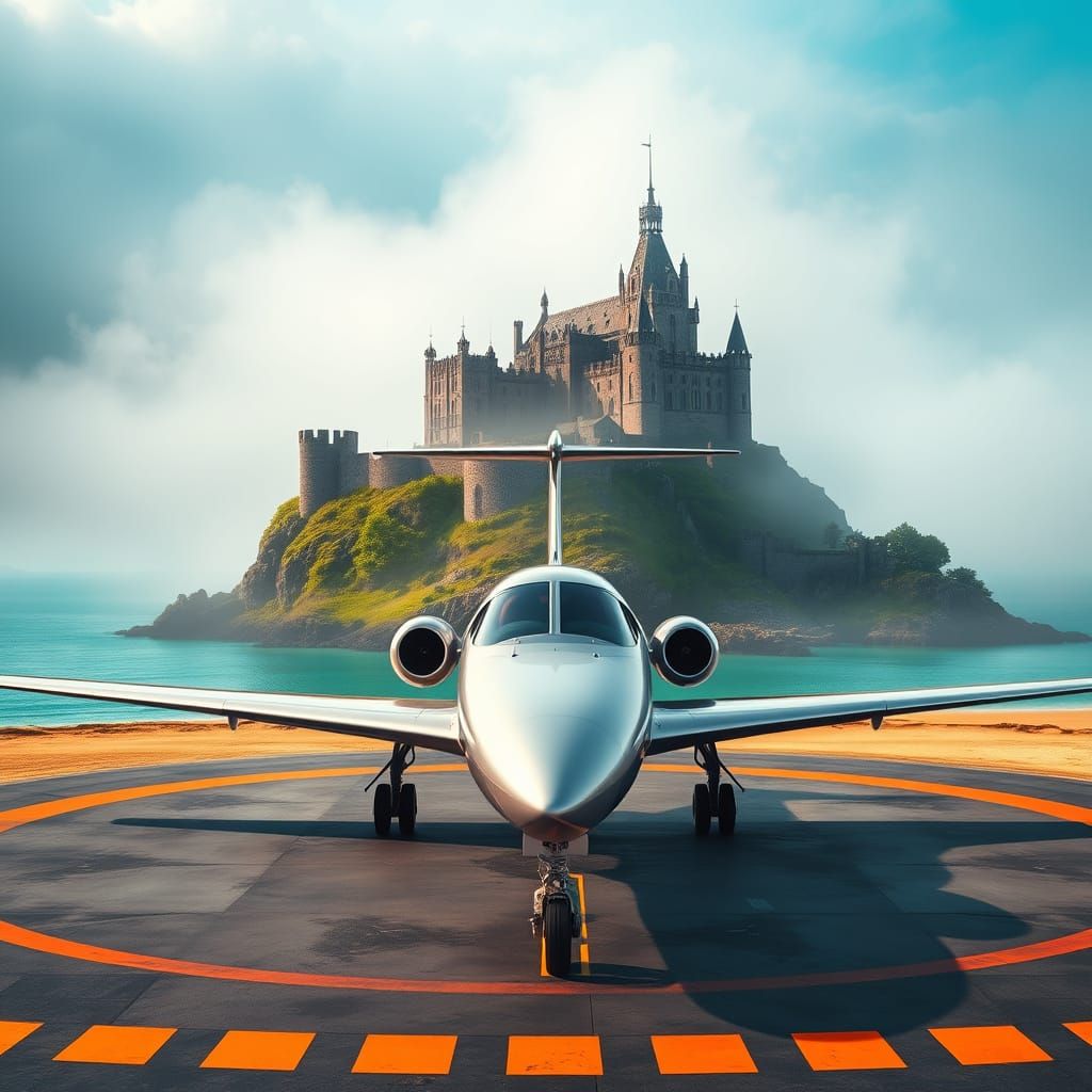 Majestic Scottish Castle on Emerald Isle with Private Jet