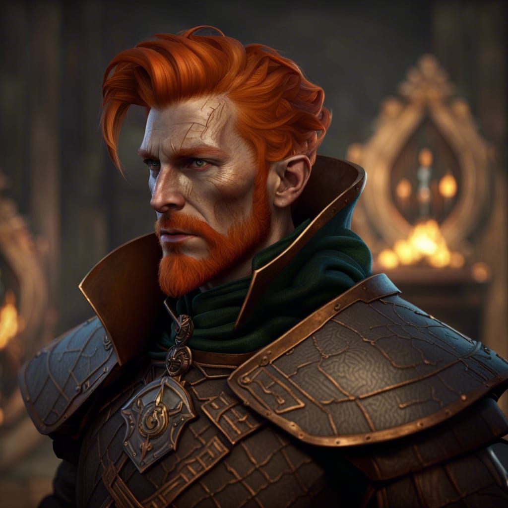 Fantasy Scottish Alchemist Artificer in Detailed Matte Paint...