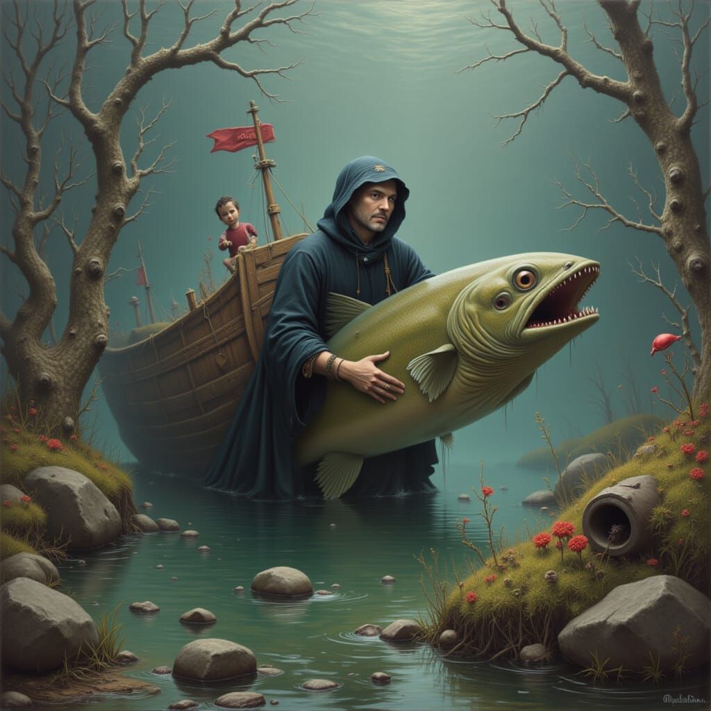 Surreal AI Interpretation of a Common Saying