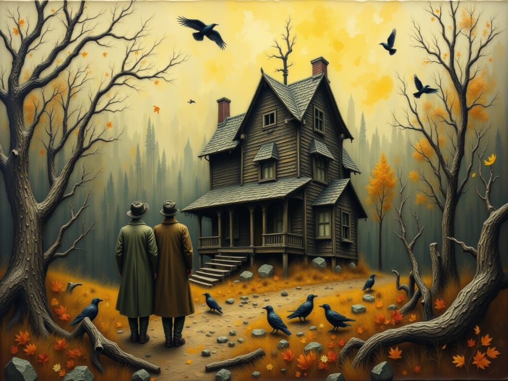 finding an old house in a clearing