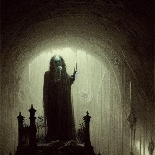 Eerie Phantasmagoria in Gothic Horror Style