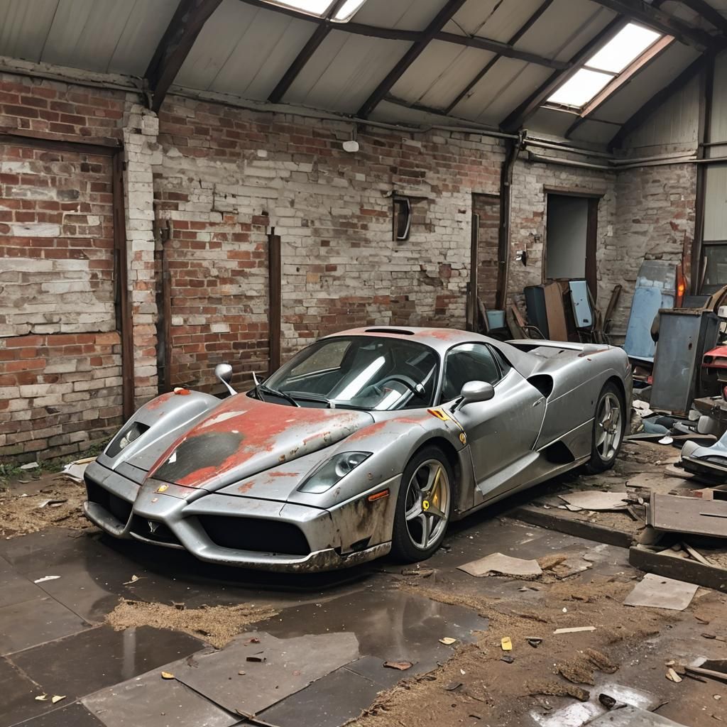 Abandoned Ferrari Enzo Barn Find: A Ruined Dream