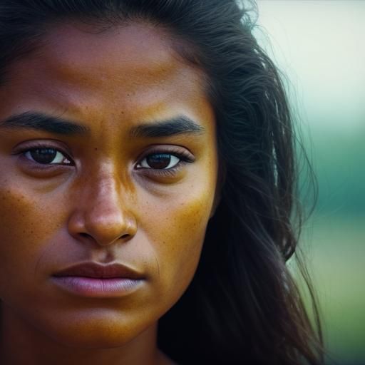 Emotional Close-Up of a Woman Discovering a Secret