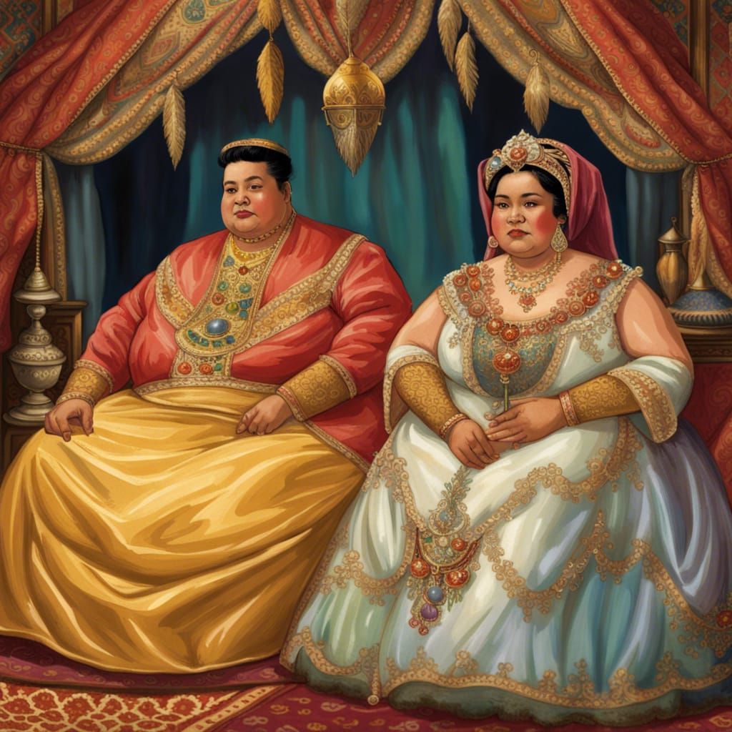 Indonesian Princess and Moroccan Prince Feasting Contest