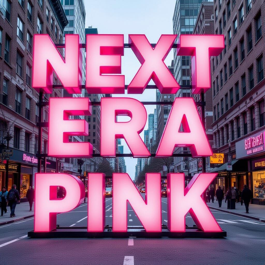 Next Era in Bold Pink Typography