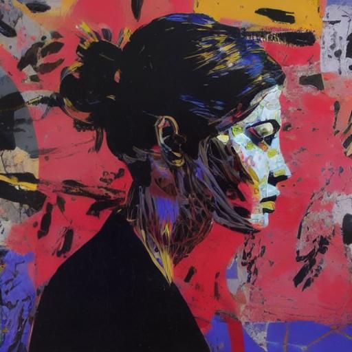 Minimalist Portrait of Woman in Pen and Ink