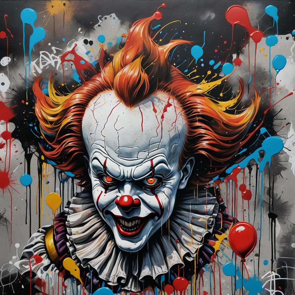 Pennywise Graffiti Art in Ultra Quality