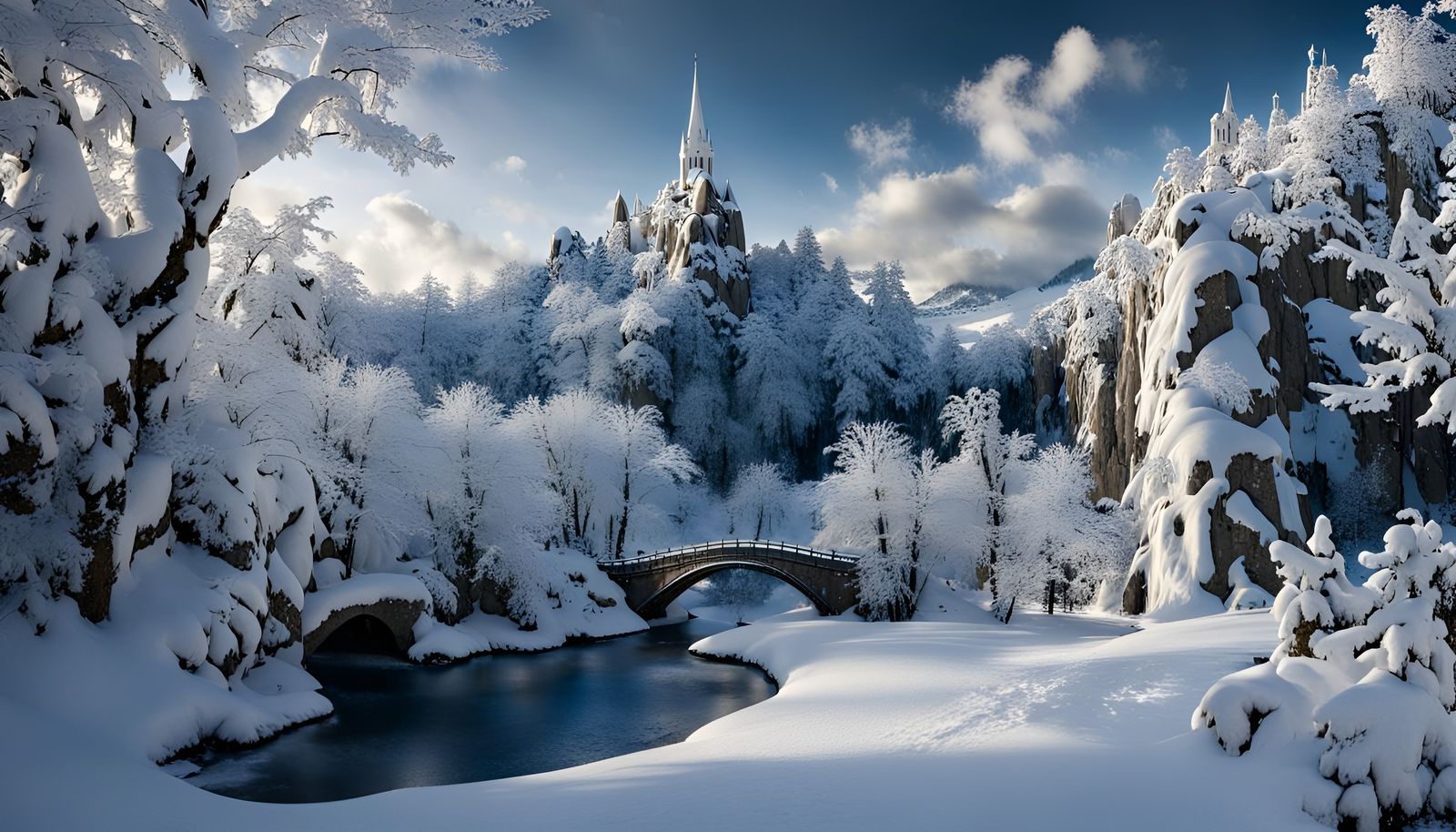 Enchanting Winter Wonderland Landscape