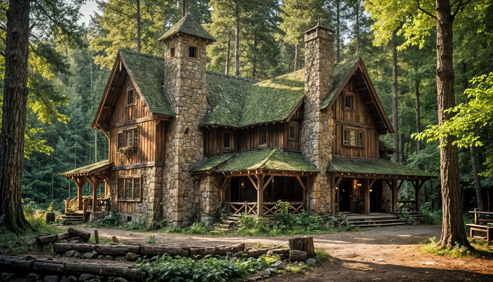 Enchanted Fairytale Cabin Nestled in the Woods