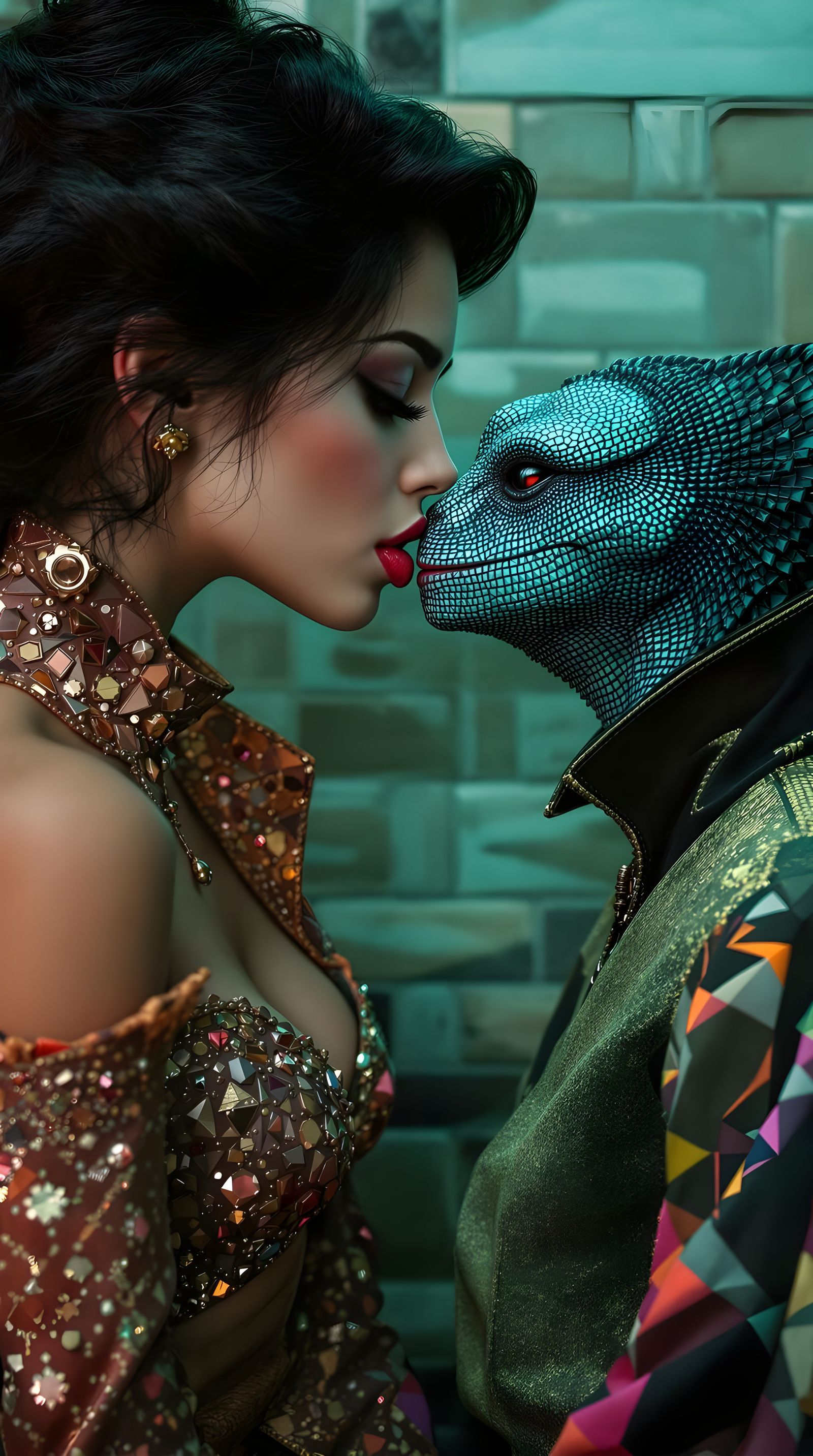 Sensual Chameleon Ninjas in Historical Fashion