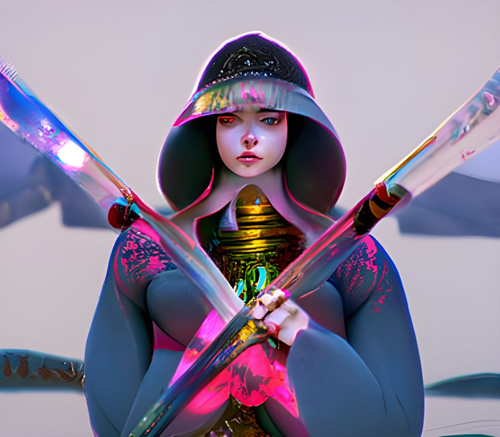 Ninja Warrior Princess Digital Rendering