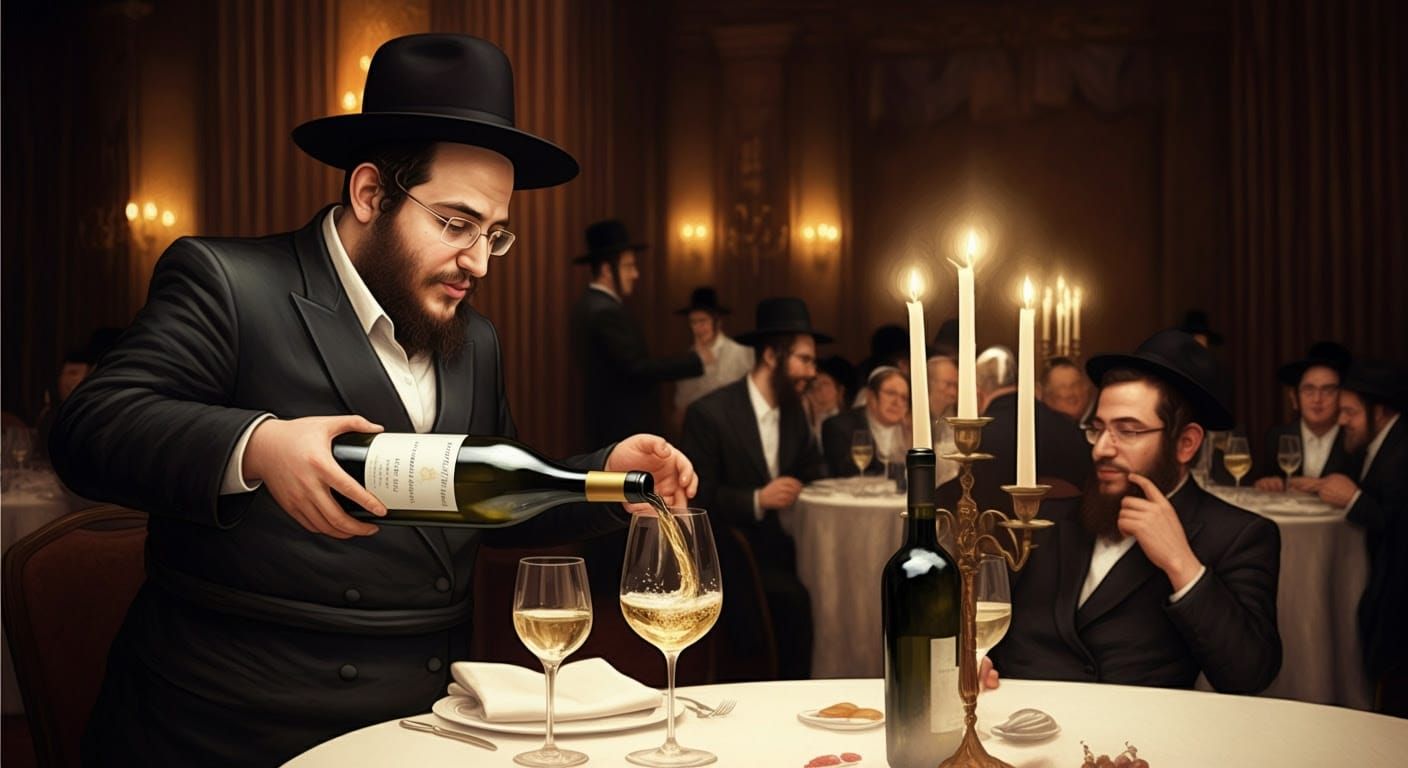 Elegant Wine Service by a Discerning Connoisseur in Traditio...