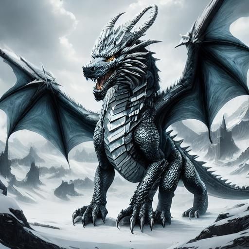 Dragon Wolf Hybrid Creature