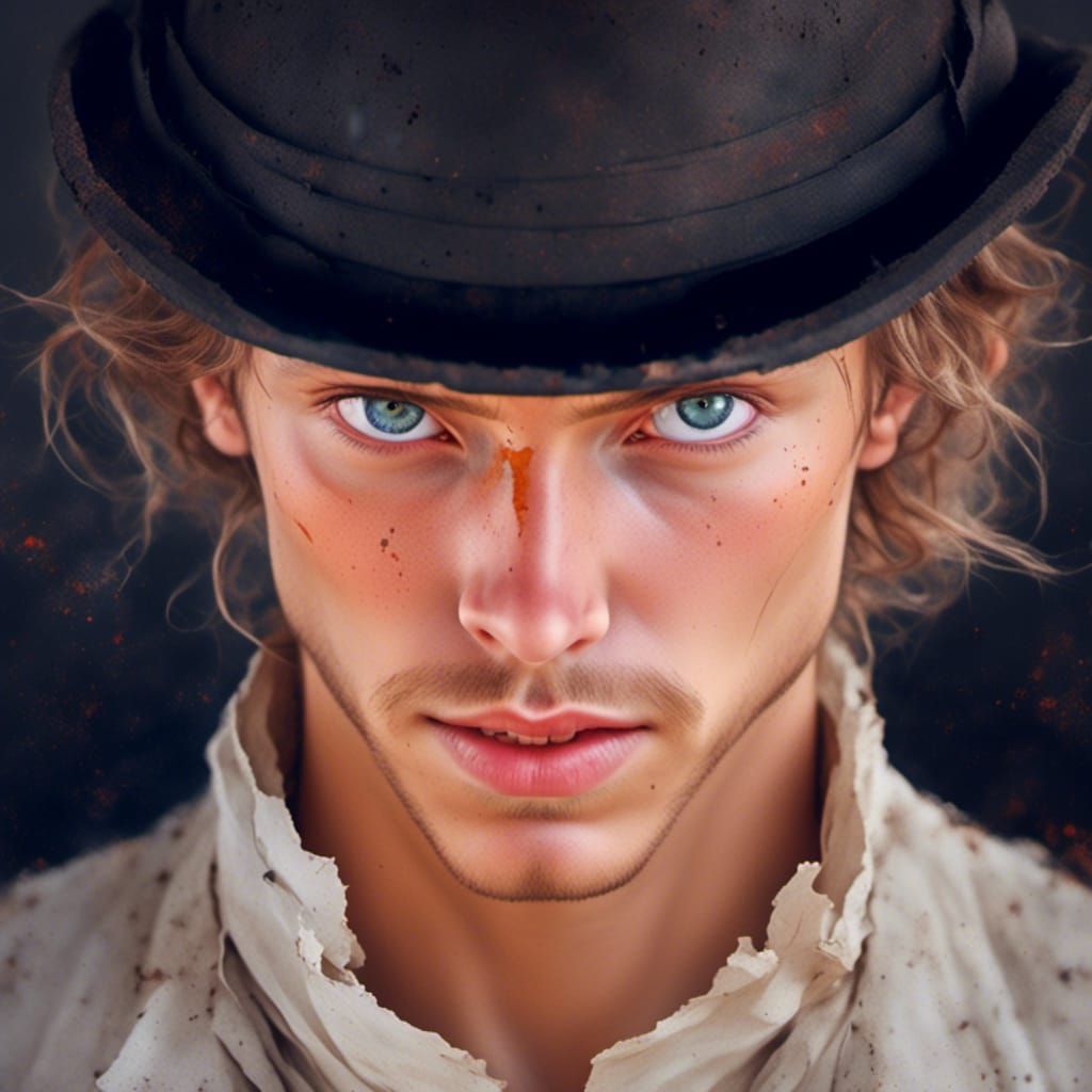 Detailed Portrait with Dynamic Lighting in Digital Art Style
