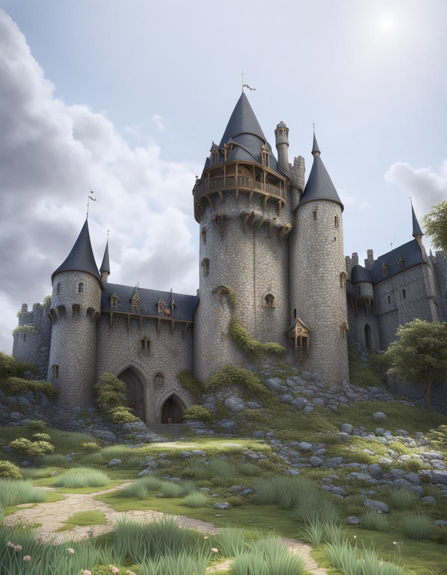 Medieval Castle in Fantasy Concept Art