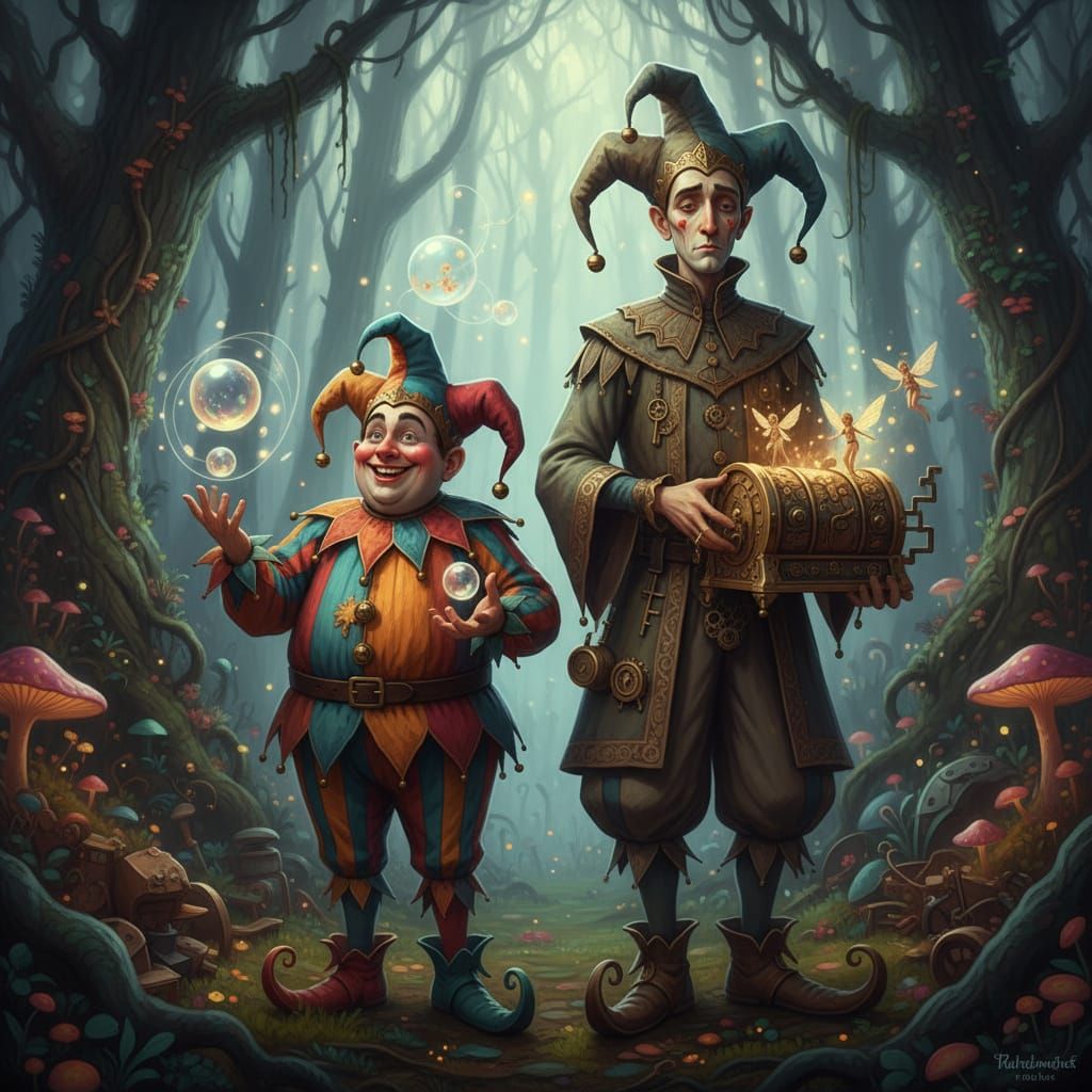 Frick and Frack: A Whimsical AI Art Creation