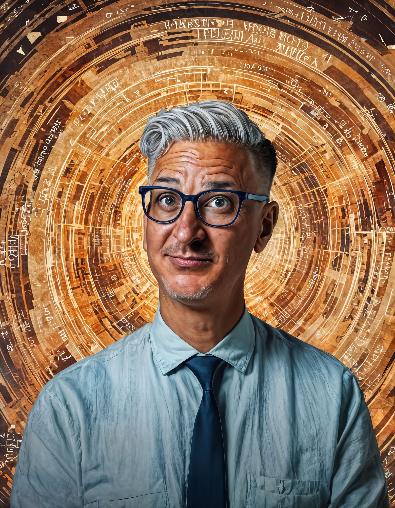 Researcher Portrait in Hyperdetailed Lighting