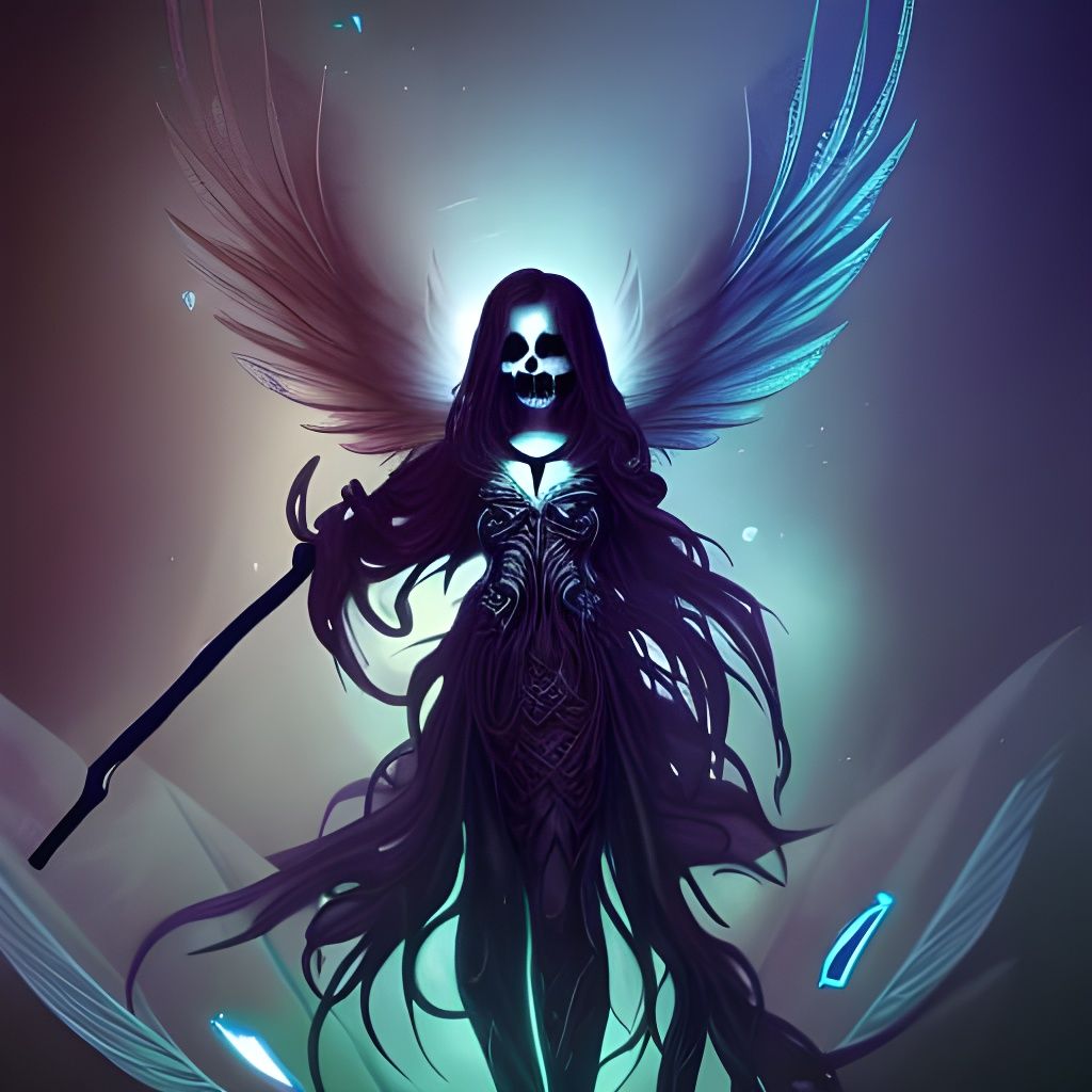 Chibi Angel of Death Digital Illustration