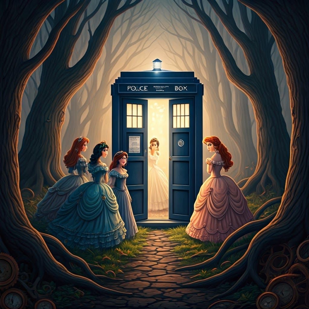 Disney Princesses Doctor Who Tardis Disney Princesses, each ...