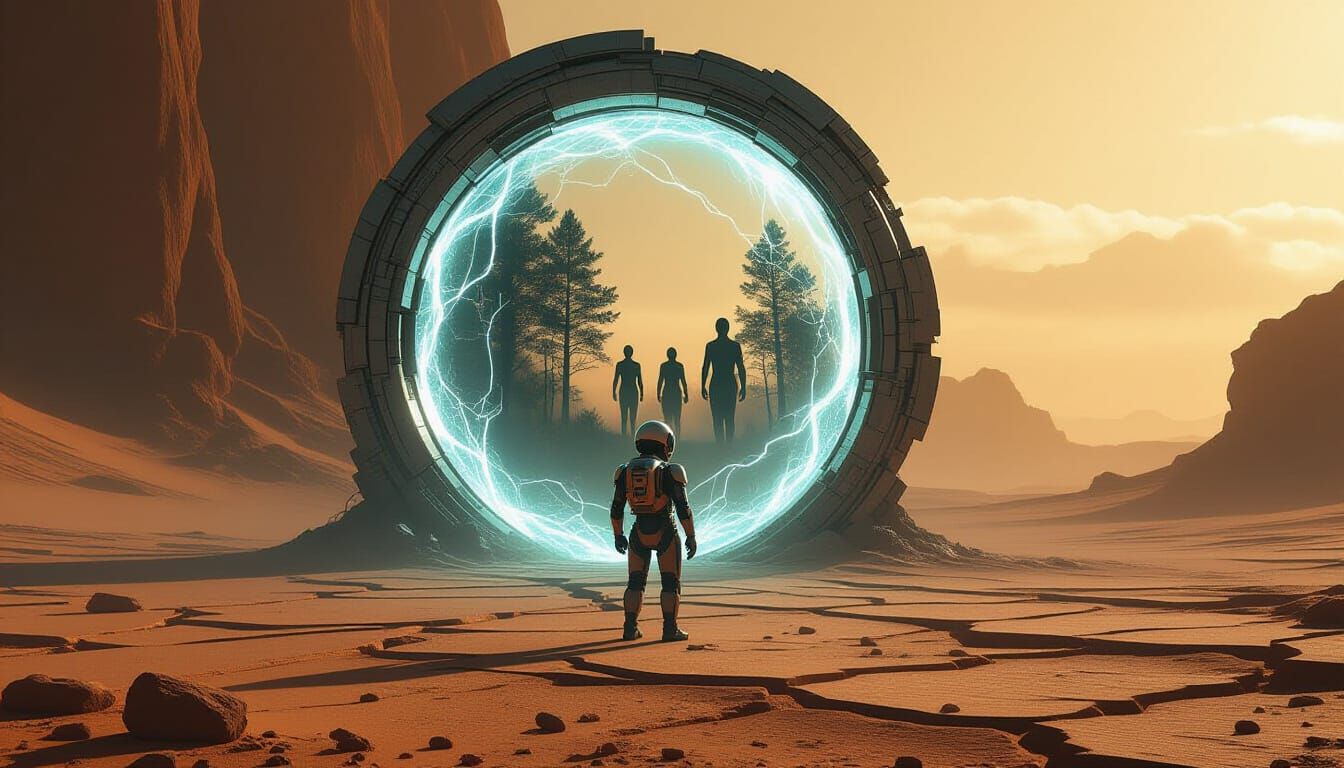 Automaton Explorer at Interdimensional Portal