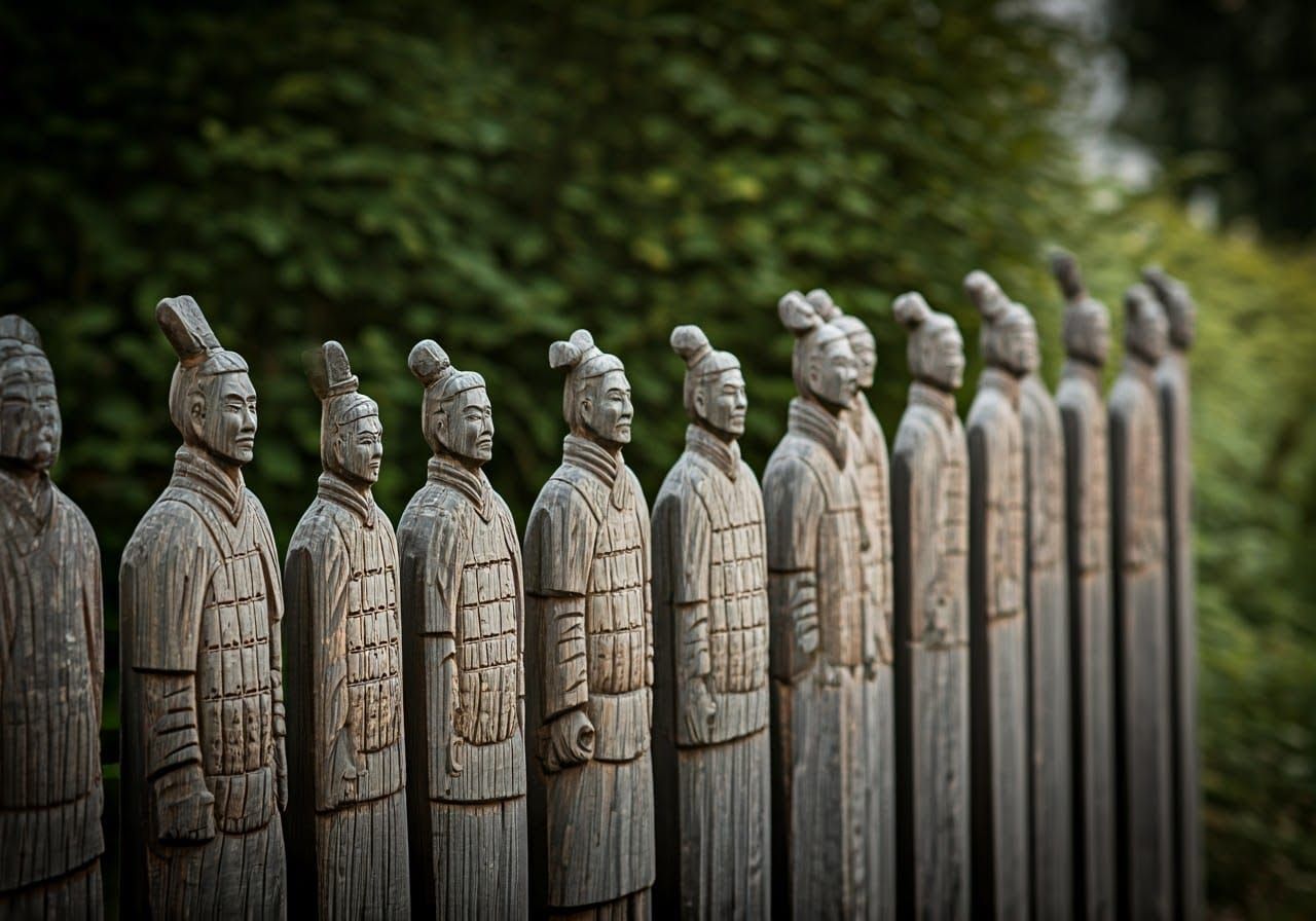 Ancient Warriors in Serpentine Picket Fence