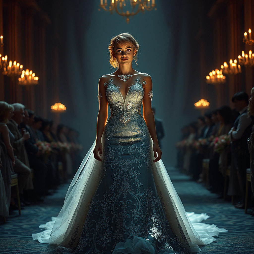 Bride in Iridescent Gown: Fantasy Concept Art