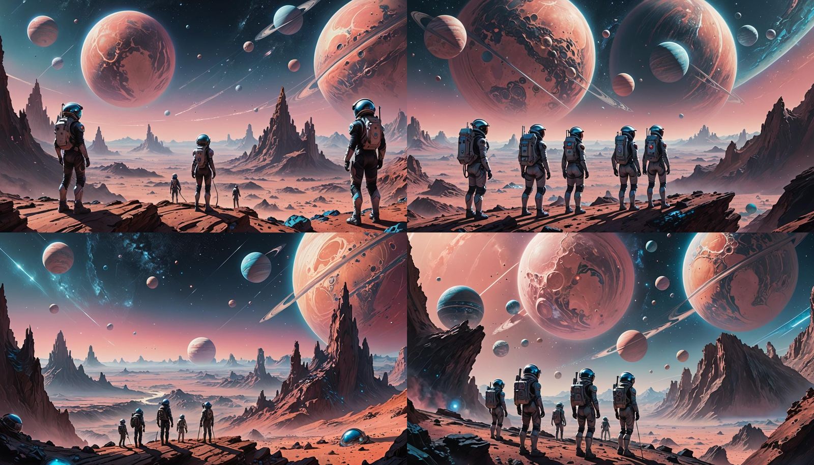 Observers Witness Planet's Destruction: Anime Art