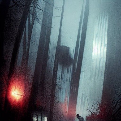 Sinister True Crime Scene Graphic Illustration