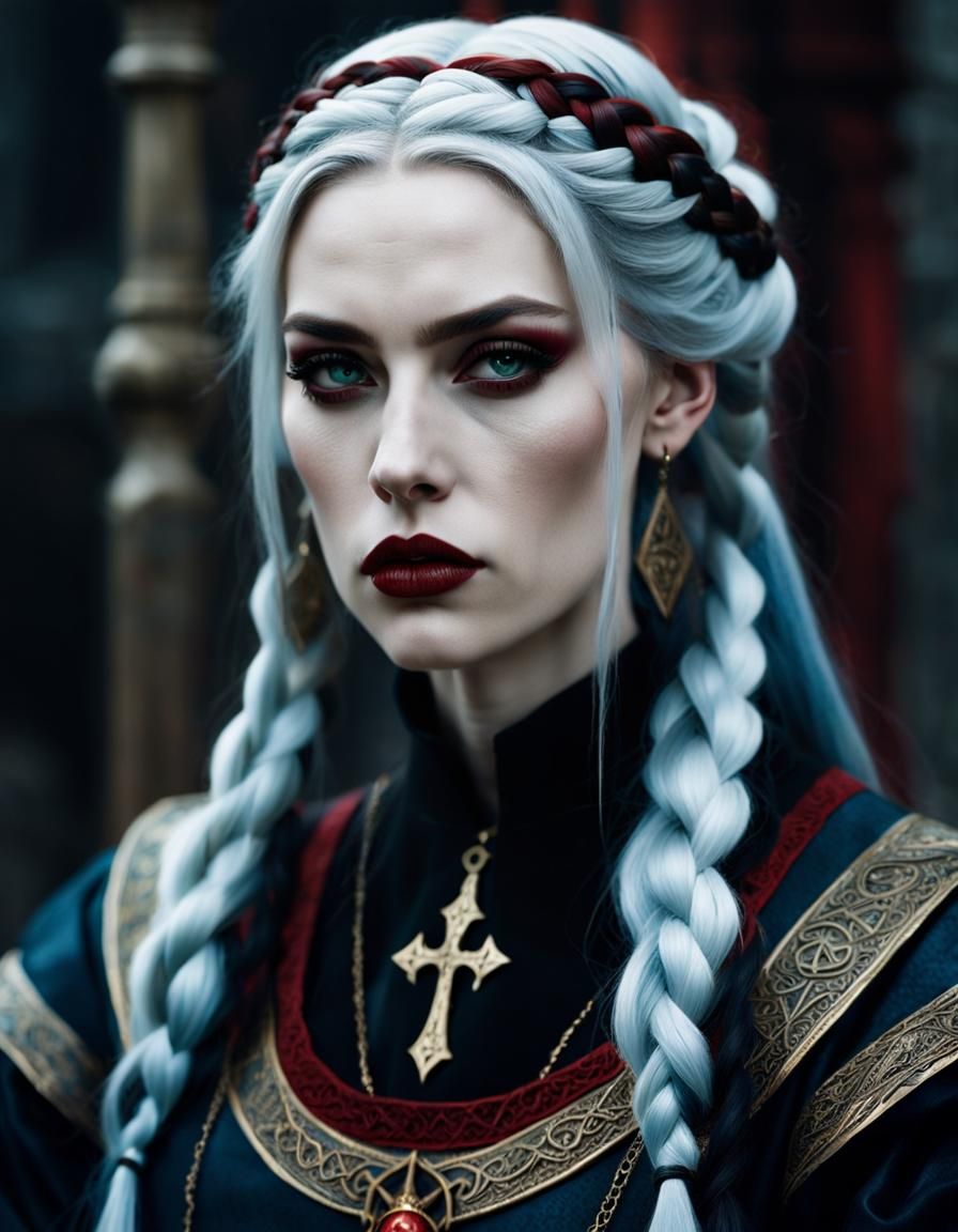 Beautiful Occult Priestess, Cinematic Realistic Photography