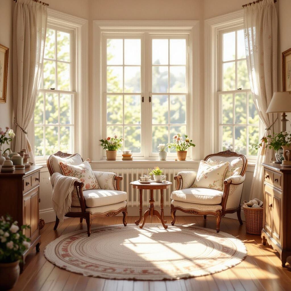 Cozy Room in Beatrix Potter Style