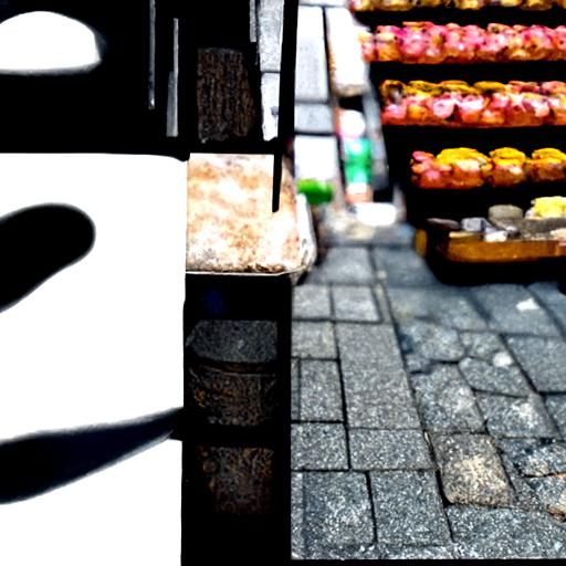 Yanaka Ginza Street Food Scene in 3D