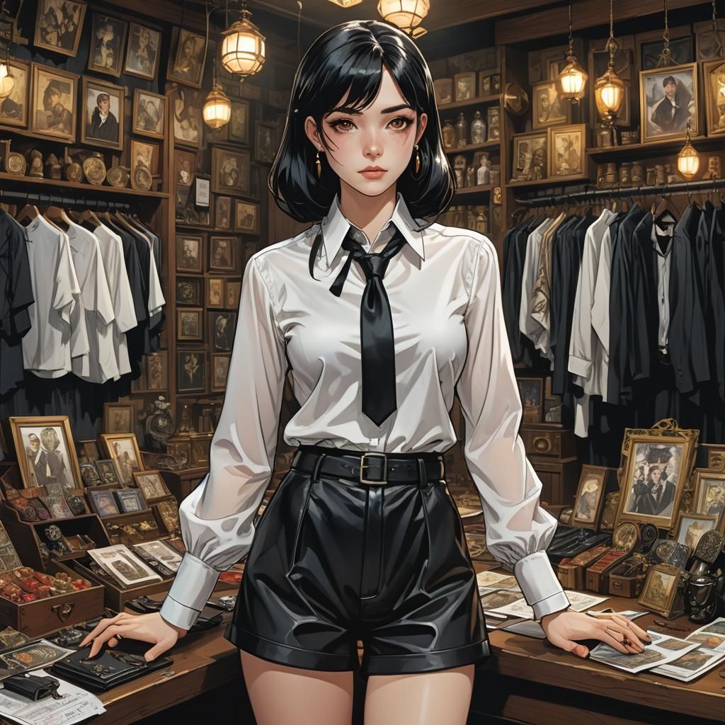 Betsy Kettleman Sells Relics in Goth Market: Anime Style