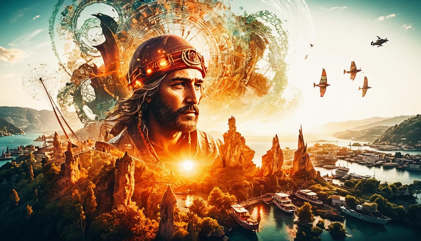 Fantasy Harbour Aerial Photography in Warm Sunset Light