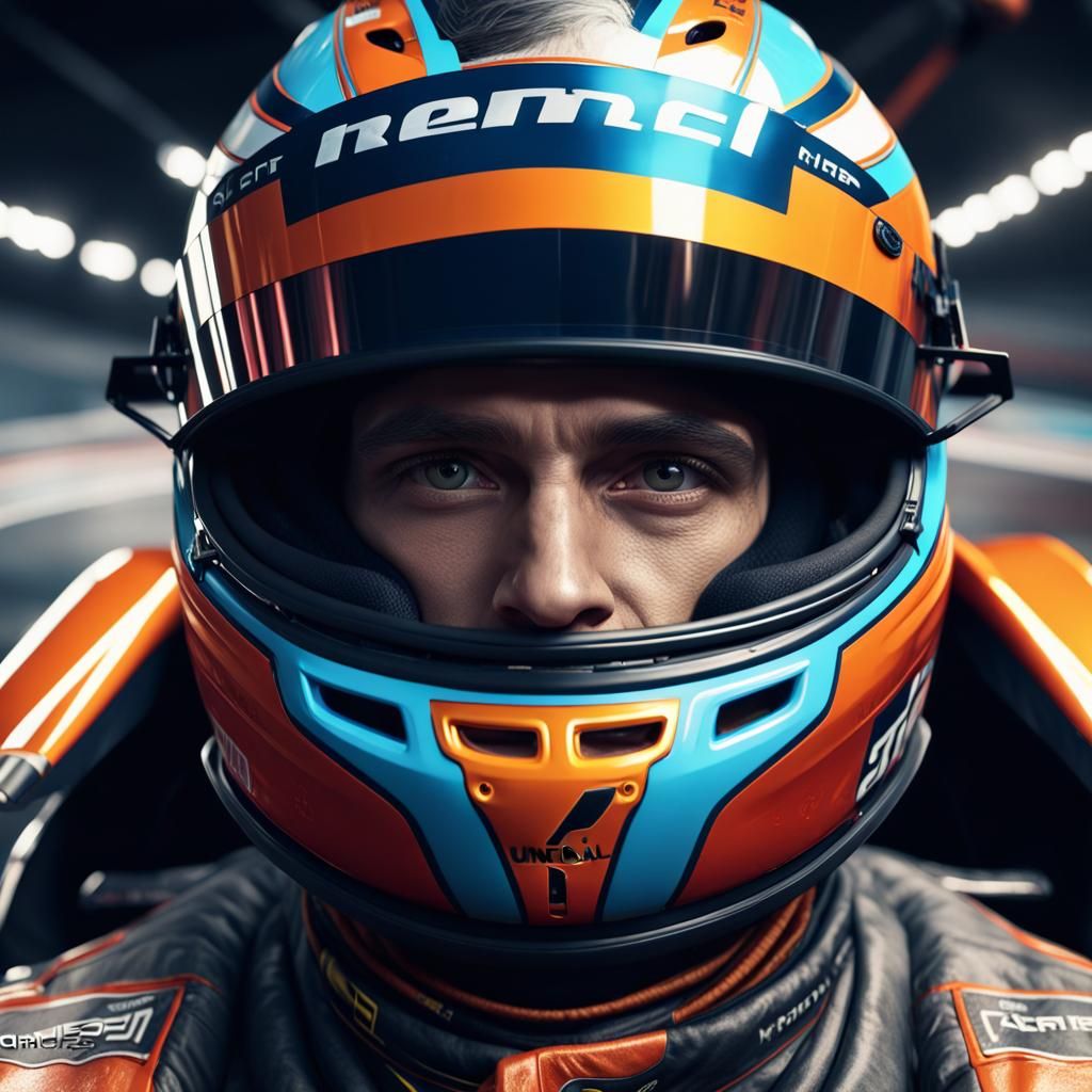Detailed Race Car Portrait in High Resolution
