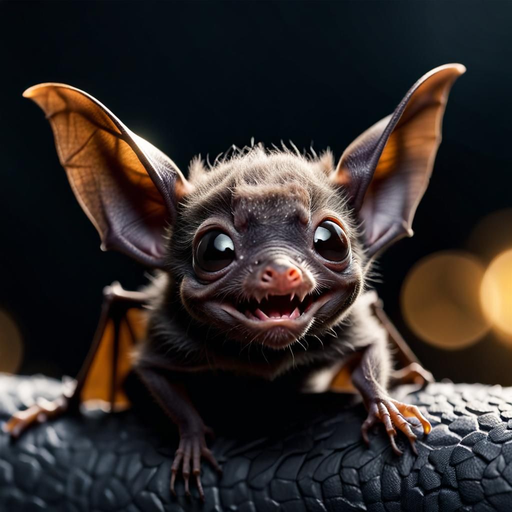 cute baby bat 🦇