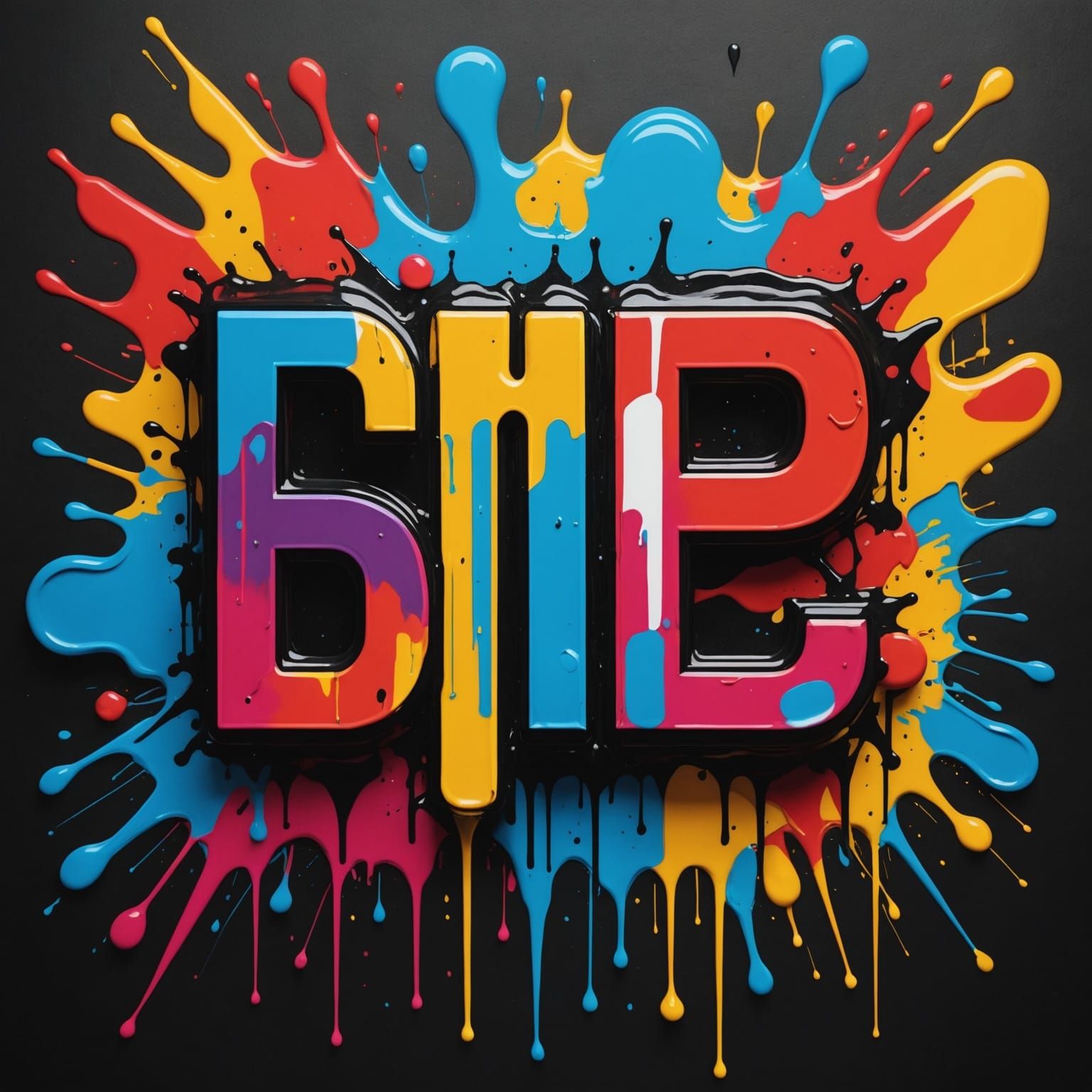 Colorful Graffiti YouTube Logo Splash Art