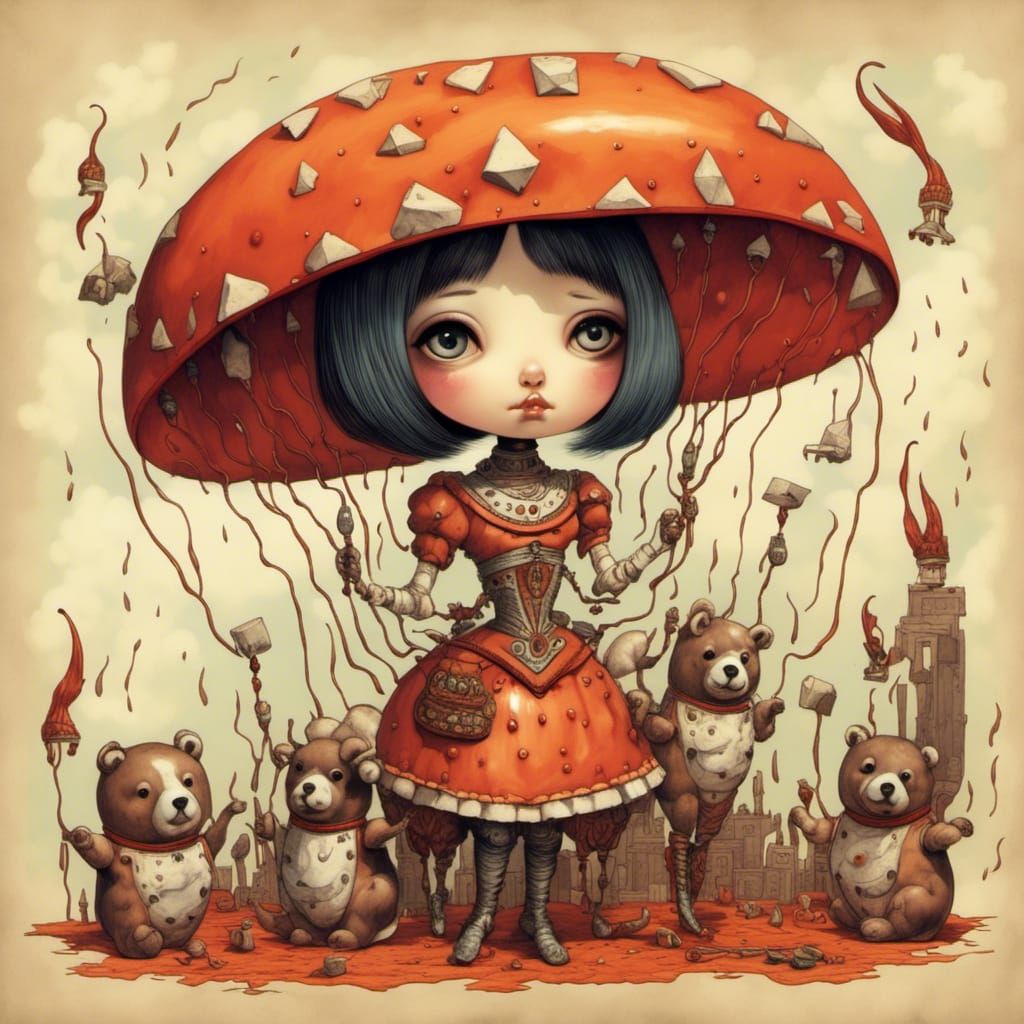 Portrait of a Girl in Modern Style