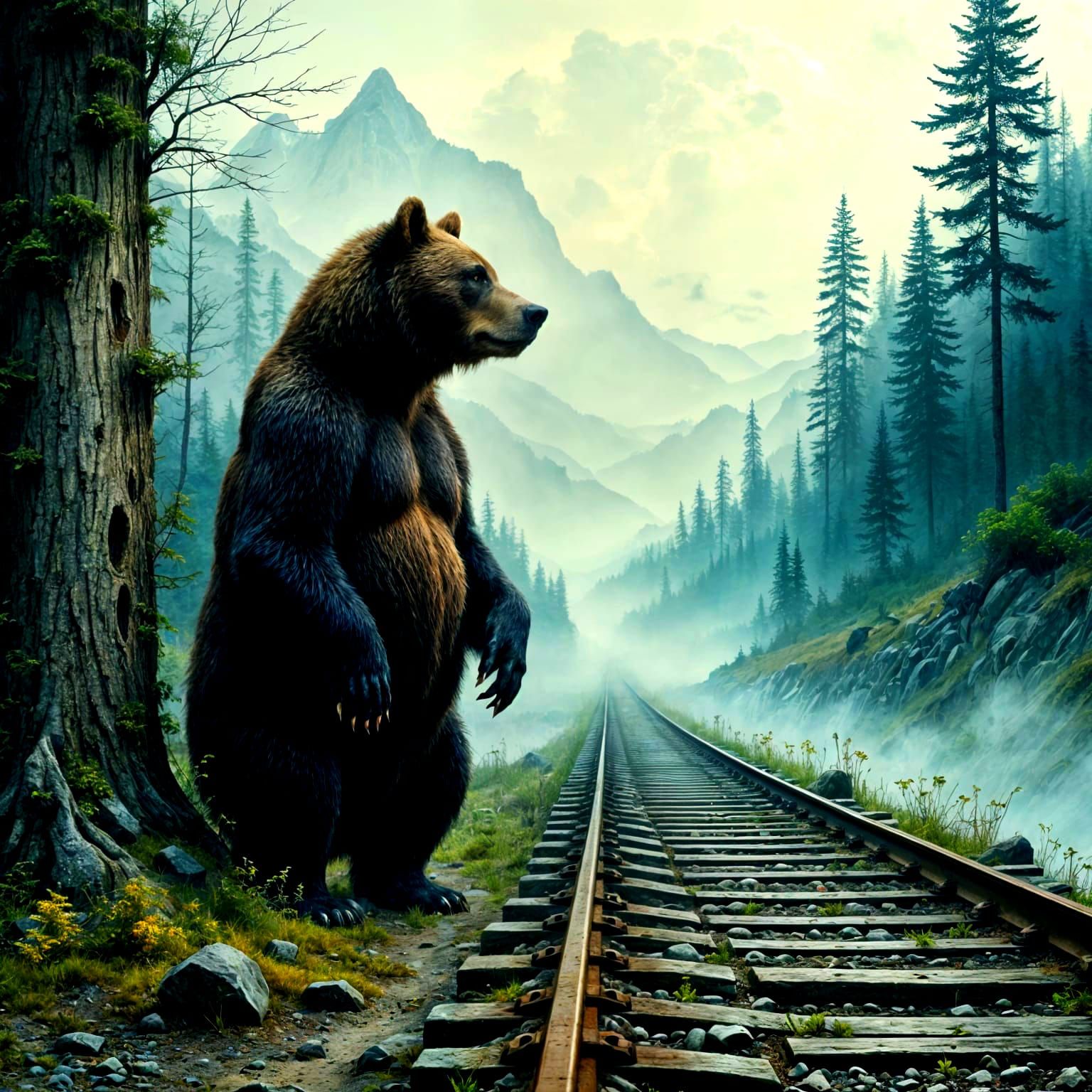 Why did the Grizzly cross the tracks?  Stick around and find...