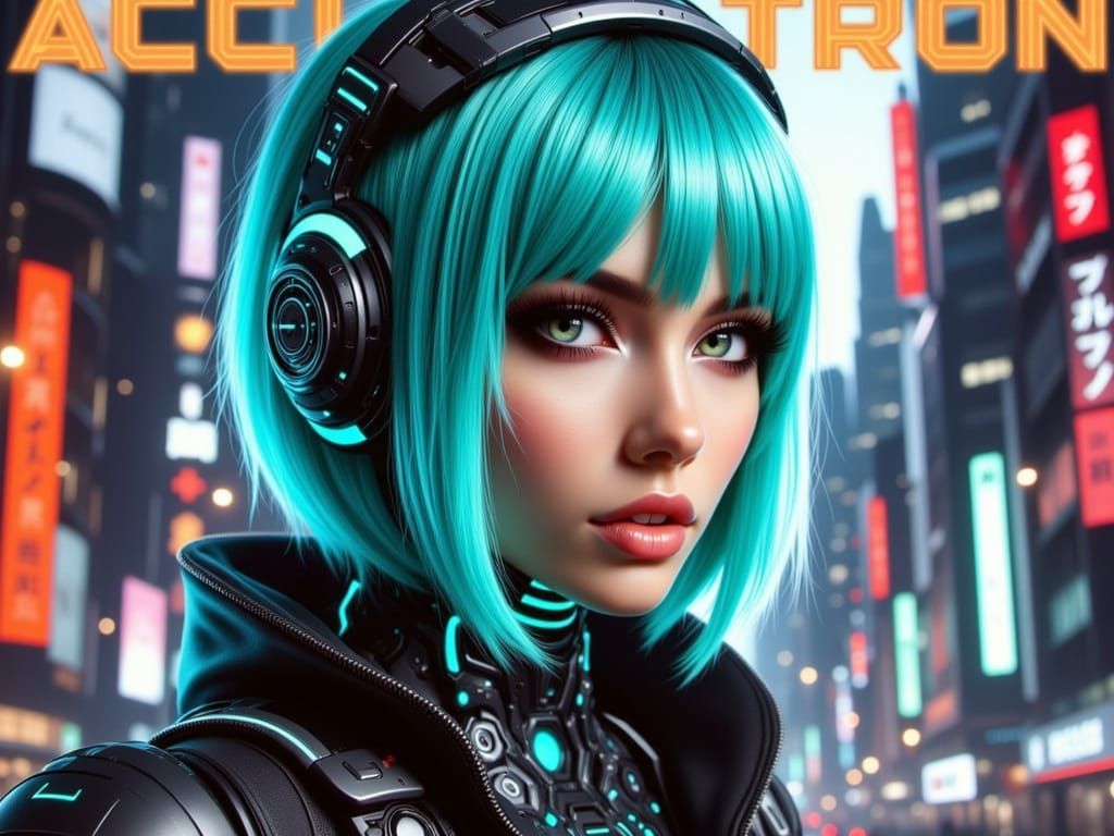 “Personification of the word Accutron as a retro-futuristic ...