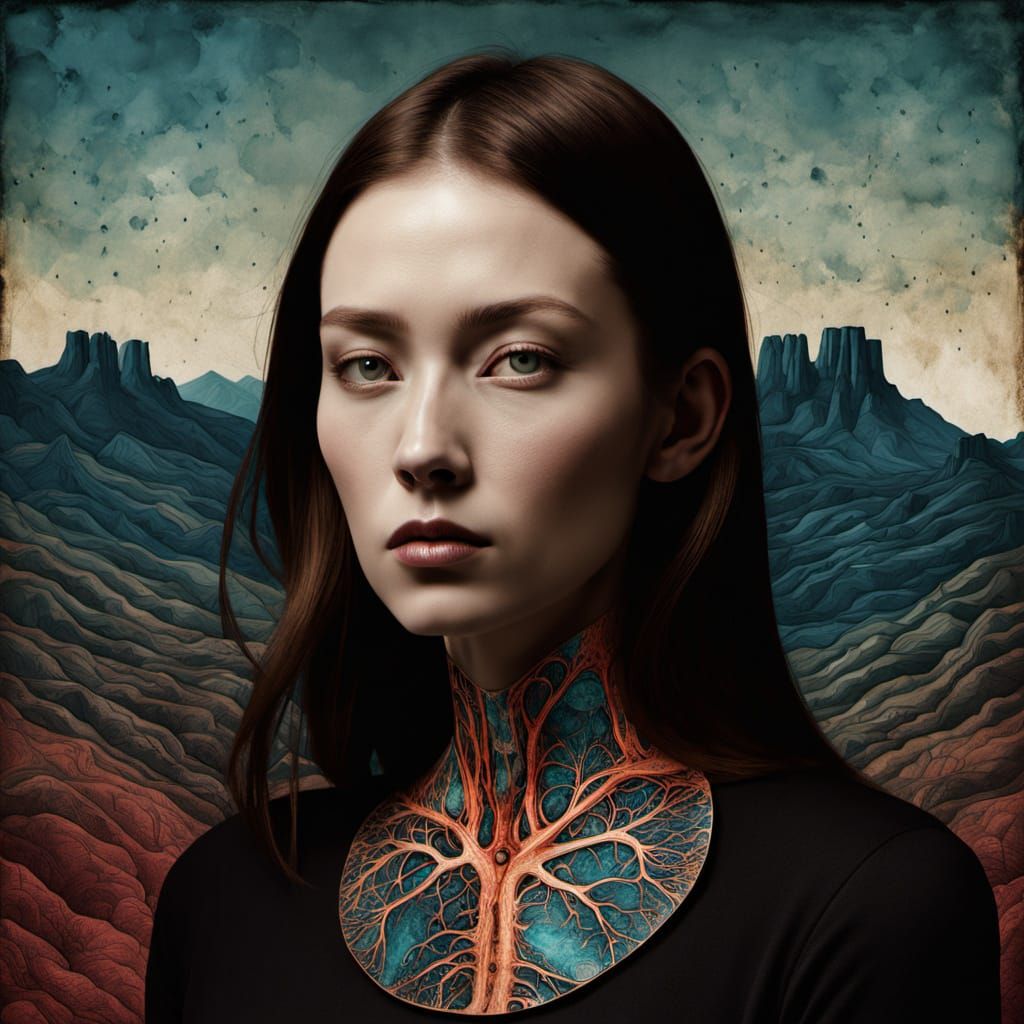 Surreal Anatomical Landscape: Body as Terrain