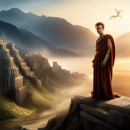 Hayden Christensen as Apollo in Ancient Greece