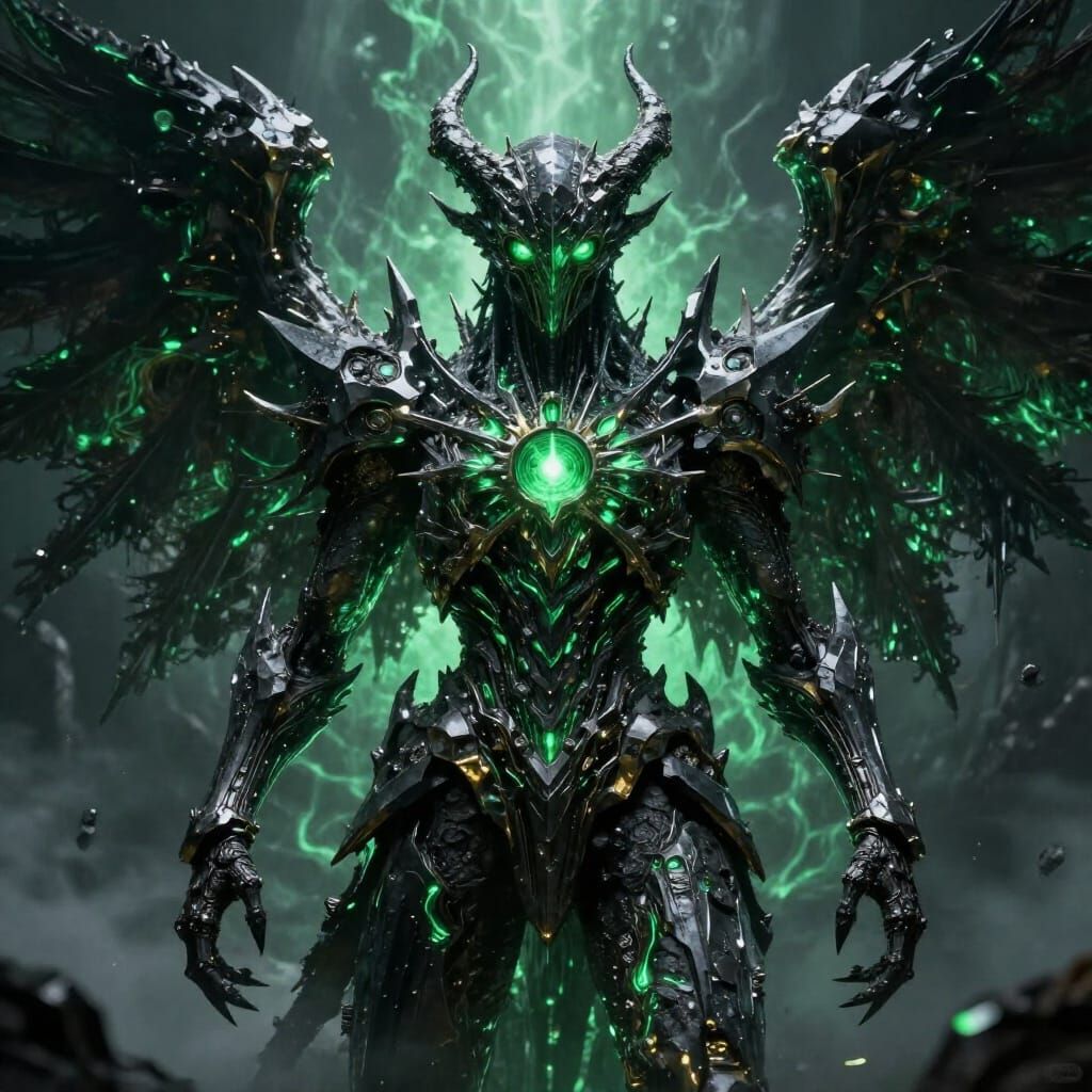 Abaddon Malakh: Angelic Abyssal Monolith in Photorealistic S...