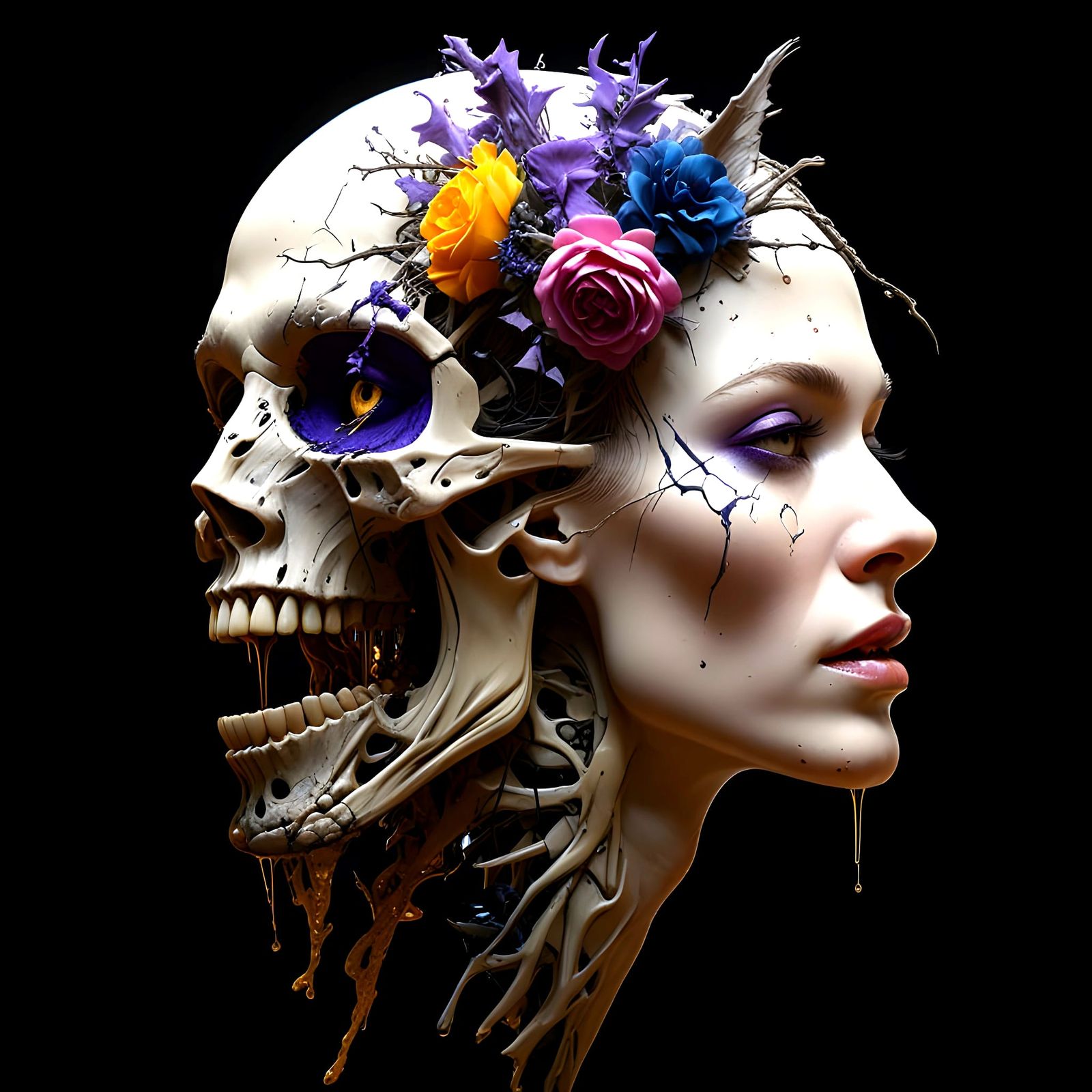 Morbid Alien vs Pure Human: A Dark Fantasy Duel