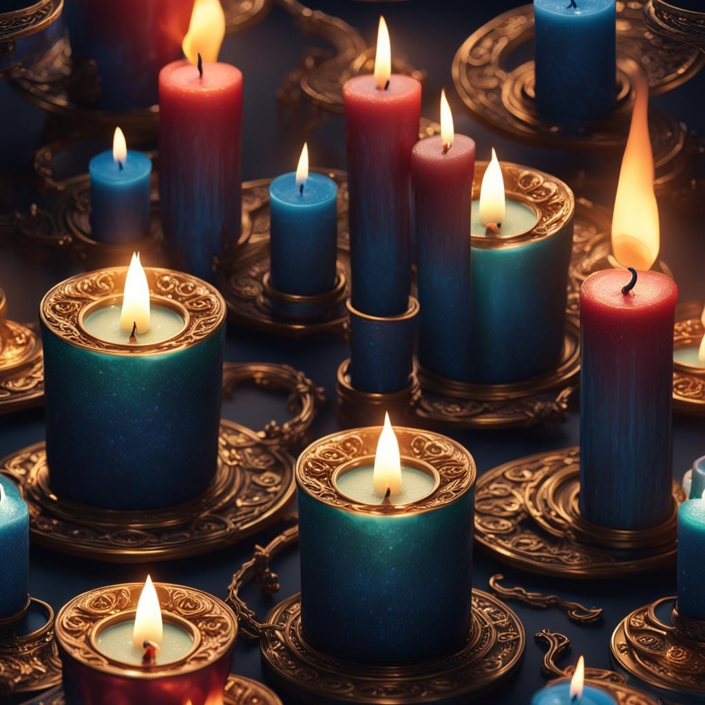 Fantastical Candlelight: Detailed Matte Painting