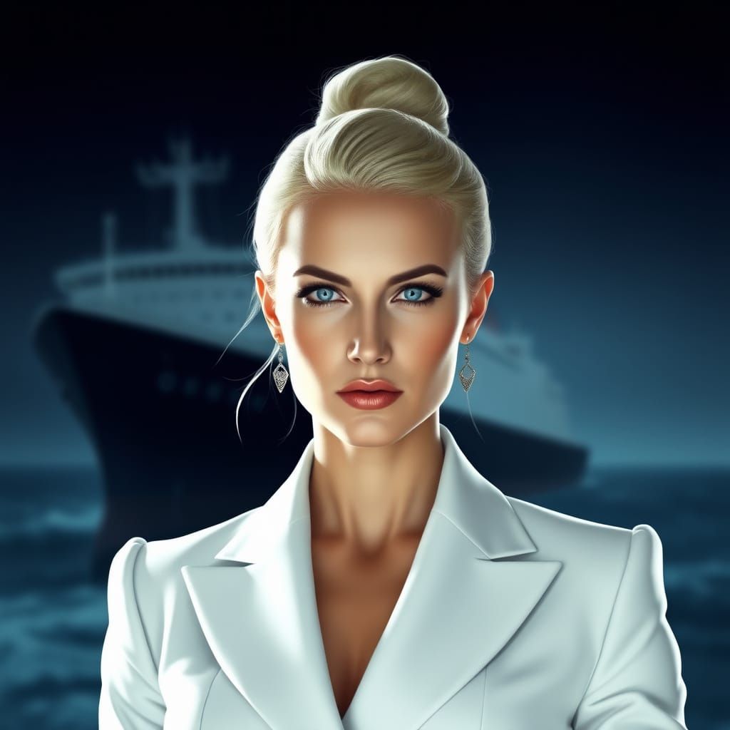 Cold Calculated Businesswoman Dominates the Global Maritime ...