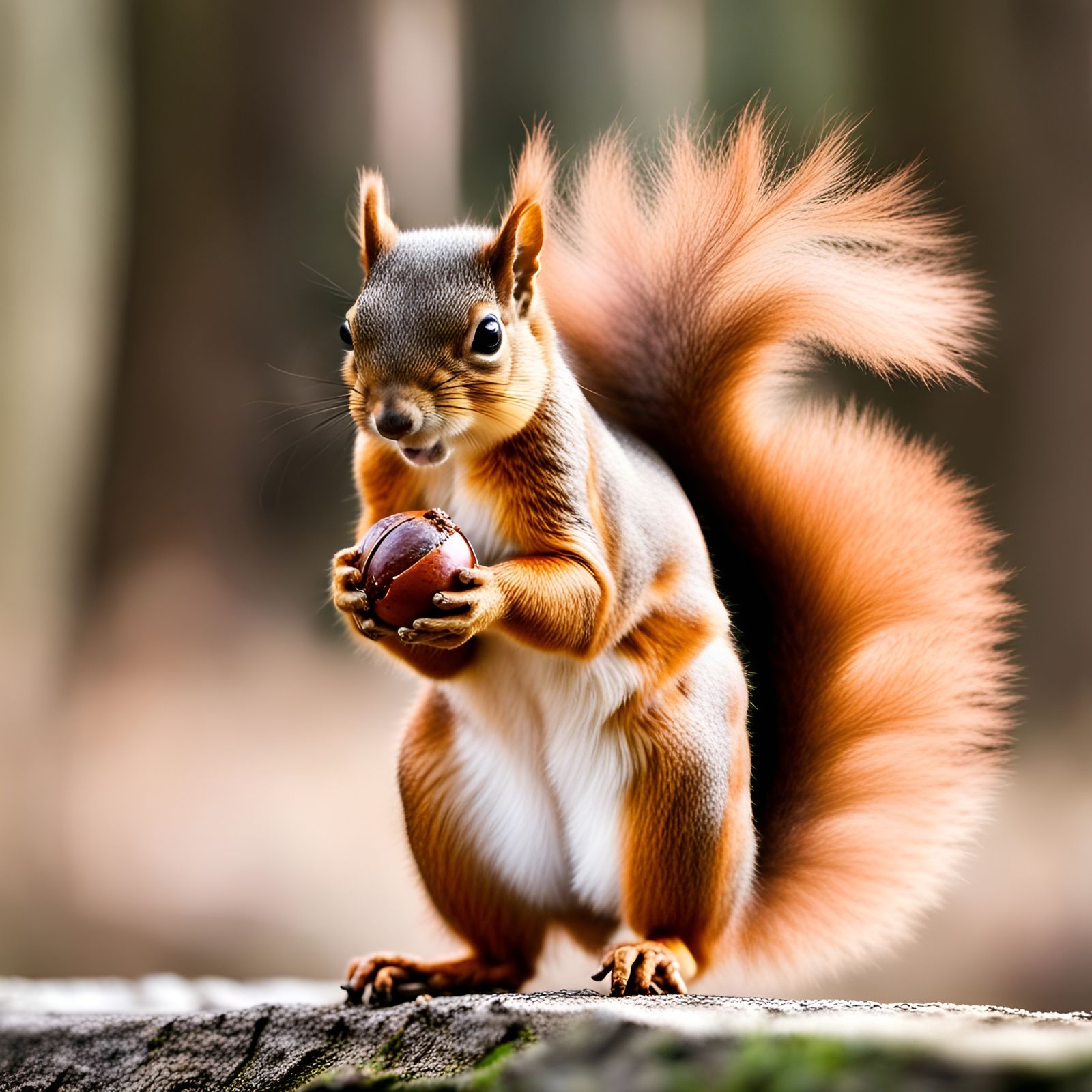 Squirrel with Nut