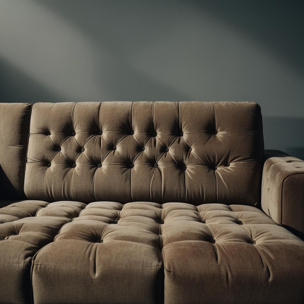 Chic Modern Sofa in Cinematic Lighting