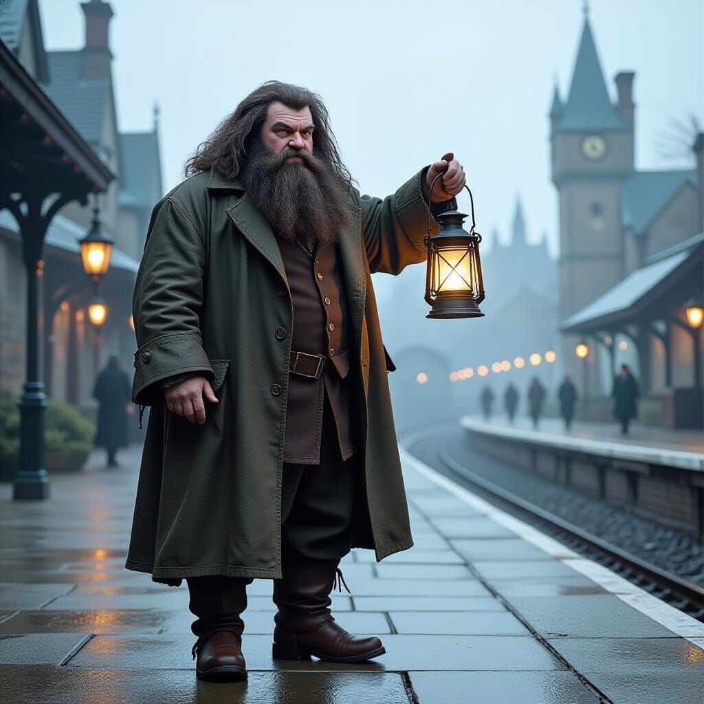 Hagrid Welcomes First Years to Hogwarts