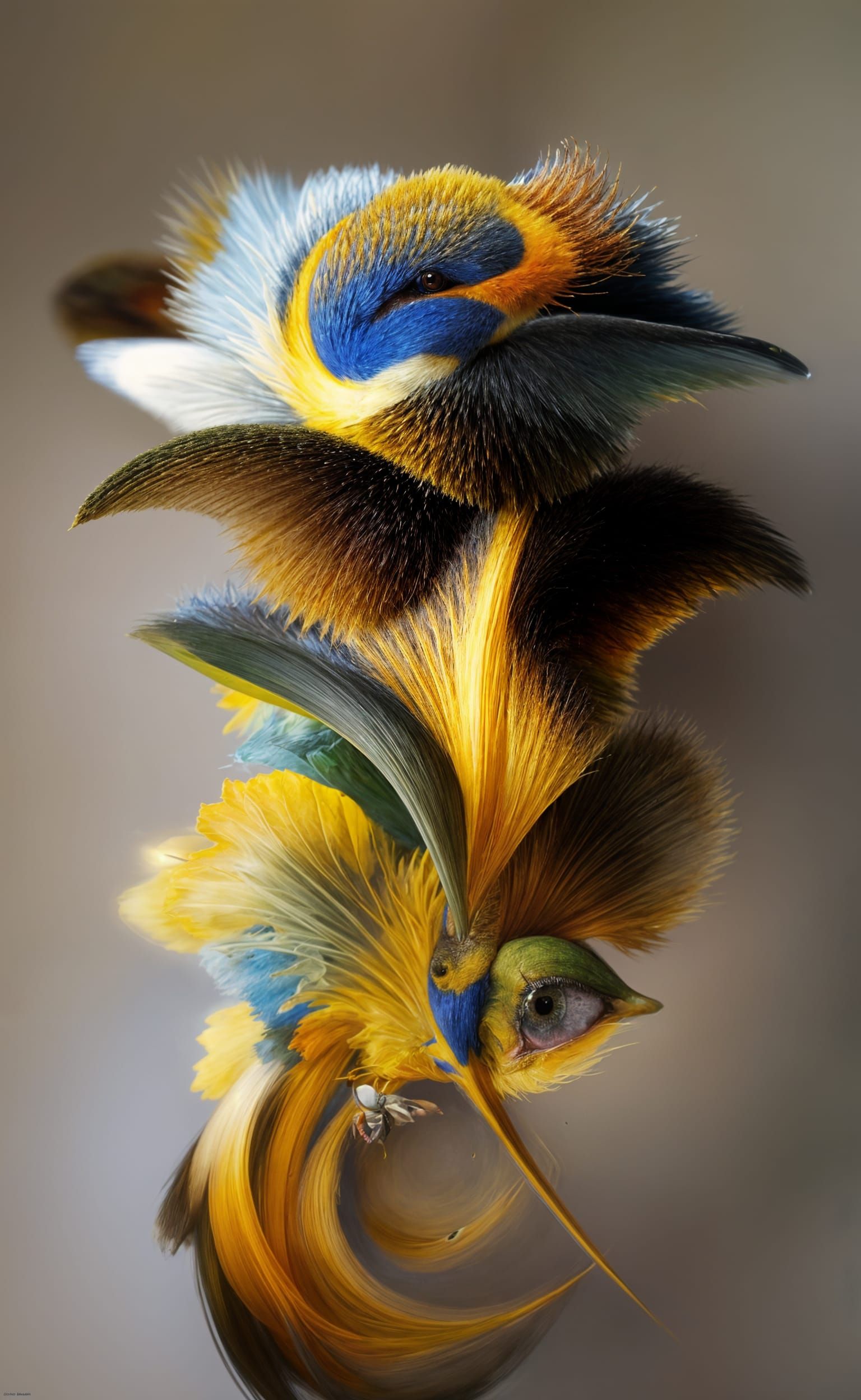 Abstract Color Symphony in Maximalist Style